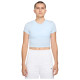 Nike Γυναικεία κοντομάνικη μπλούζα Sportswear Chill Knit Cropped Tee Nike Γυναικεία κοντομάνικη μπλούζα Sportswear Chill Knit Cropped Tee